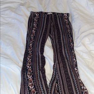 Aztec bellbottom stretchy pants